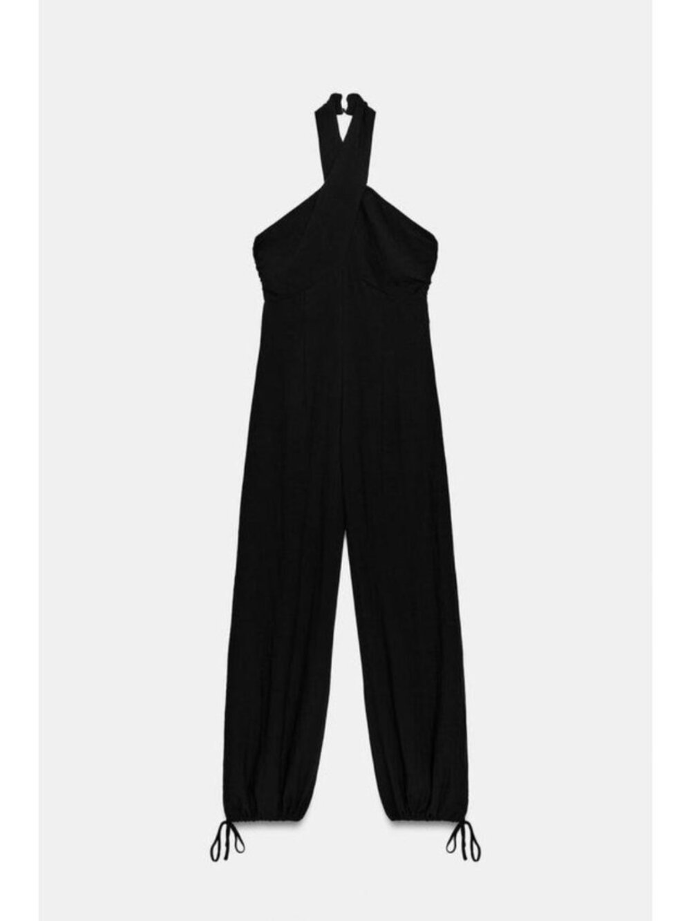 ZARA HALTER NECK BALLOON JUMPSUIT